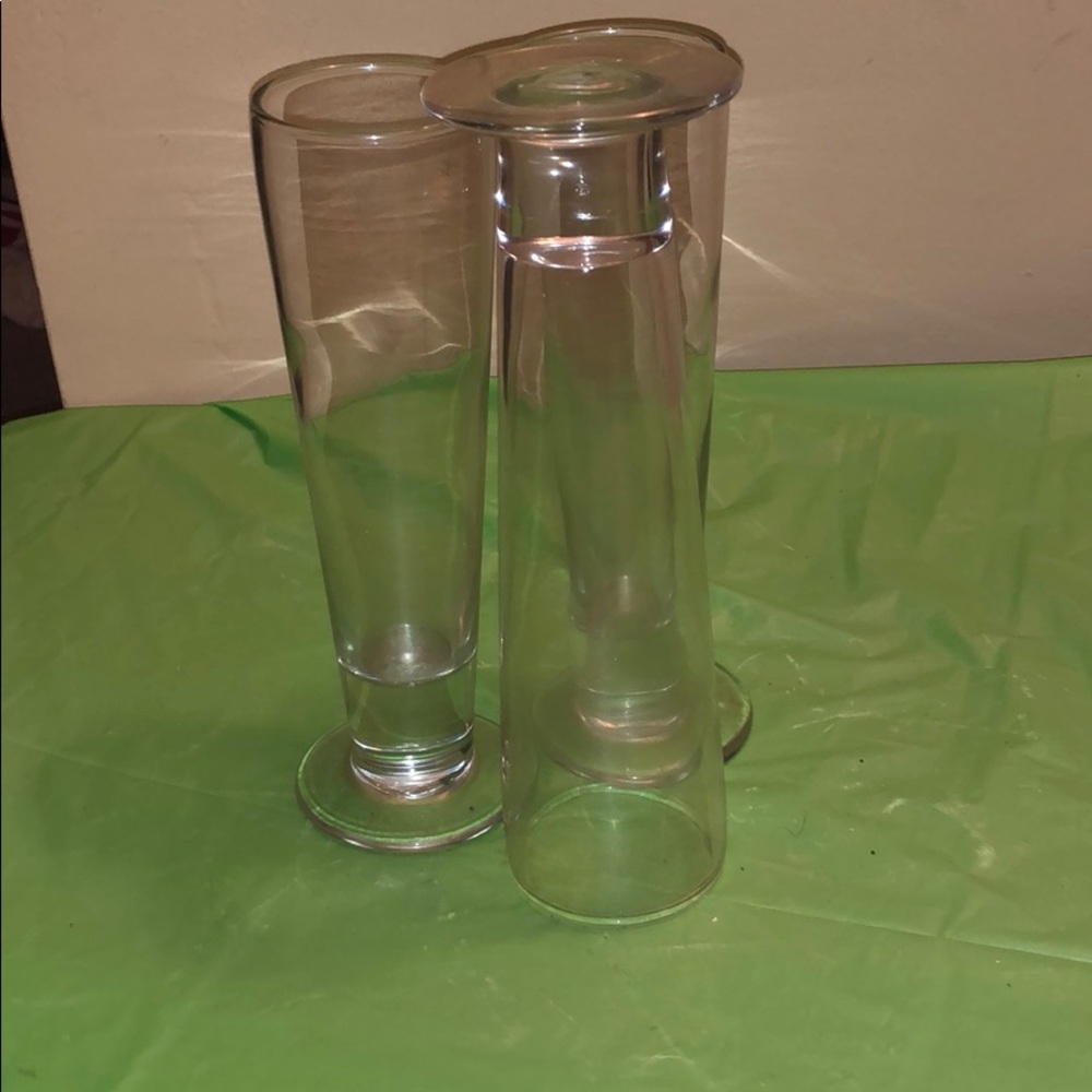 3 Tall Drinking Glasses